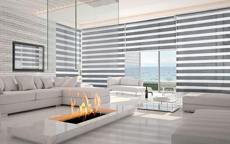 Zebra zavjese interijer